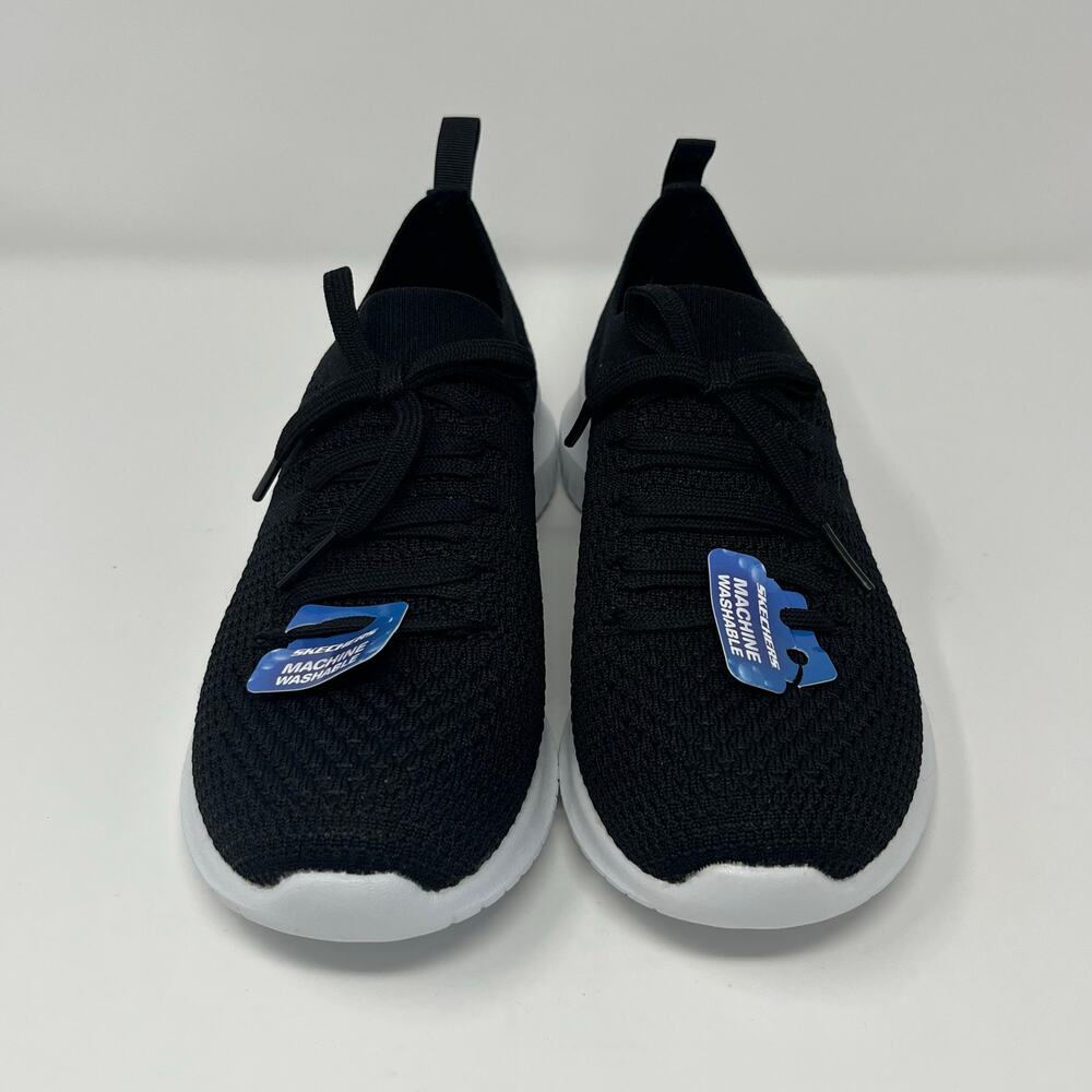 Skechers Ultra Flex Size 6.5 Black Slip-on Sneaker Athletic Walking Memory Foam